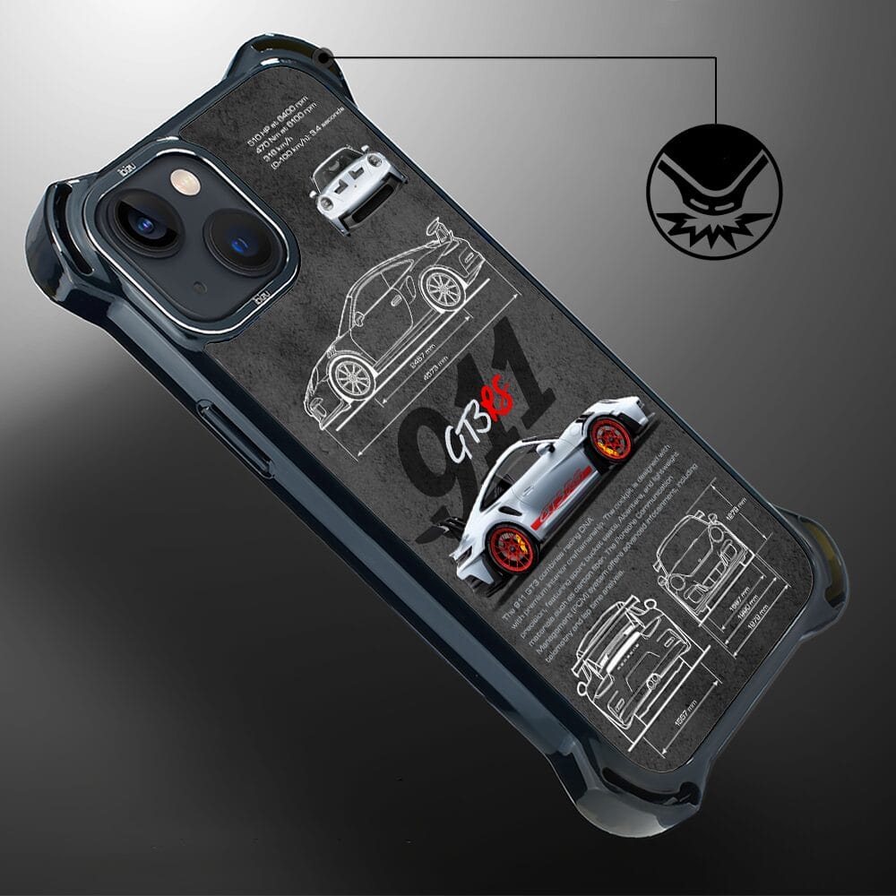 Etui do iPhone 13 IBIZU DropGuard Ultra z MagSafe, TechDrive, 911 GT3 RS - obrazek 4