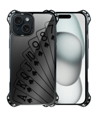 Etui do iPhone 15 IBIZU DropGuard Ultra z MagSafe, Midnight, Karty do gry