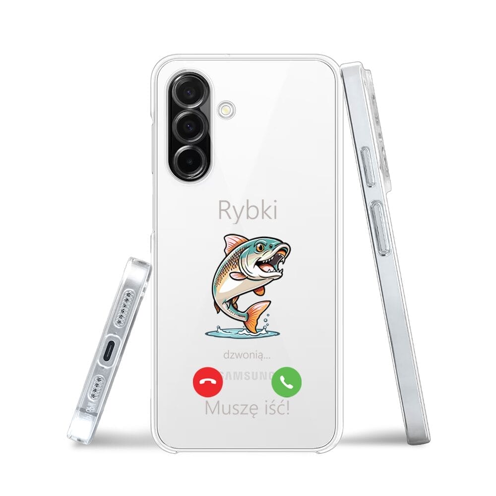 Etui do Samsung Galaxy A26 5G przeźroczyste, silikonowe Flexi, rybki dzwonią - obrazek 3