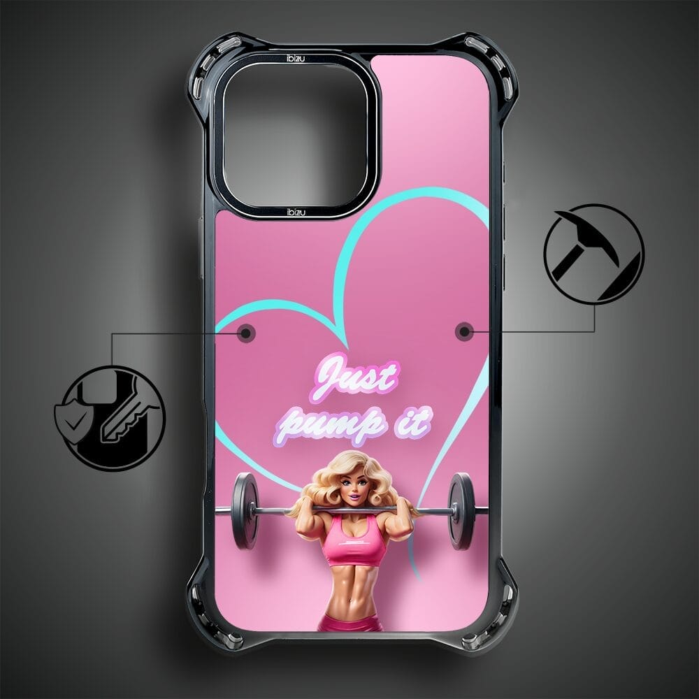 Etui do iPhone 16 Pro, Ibizu DropGuard Ultra z MagSafe, #Move, Pump it love - obrazek 7