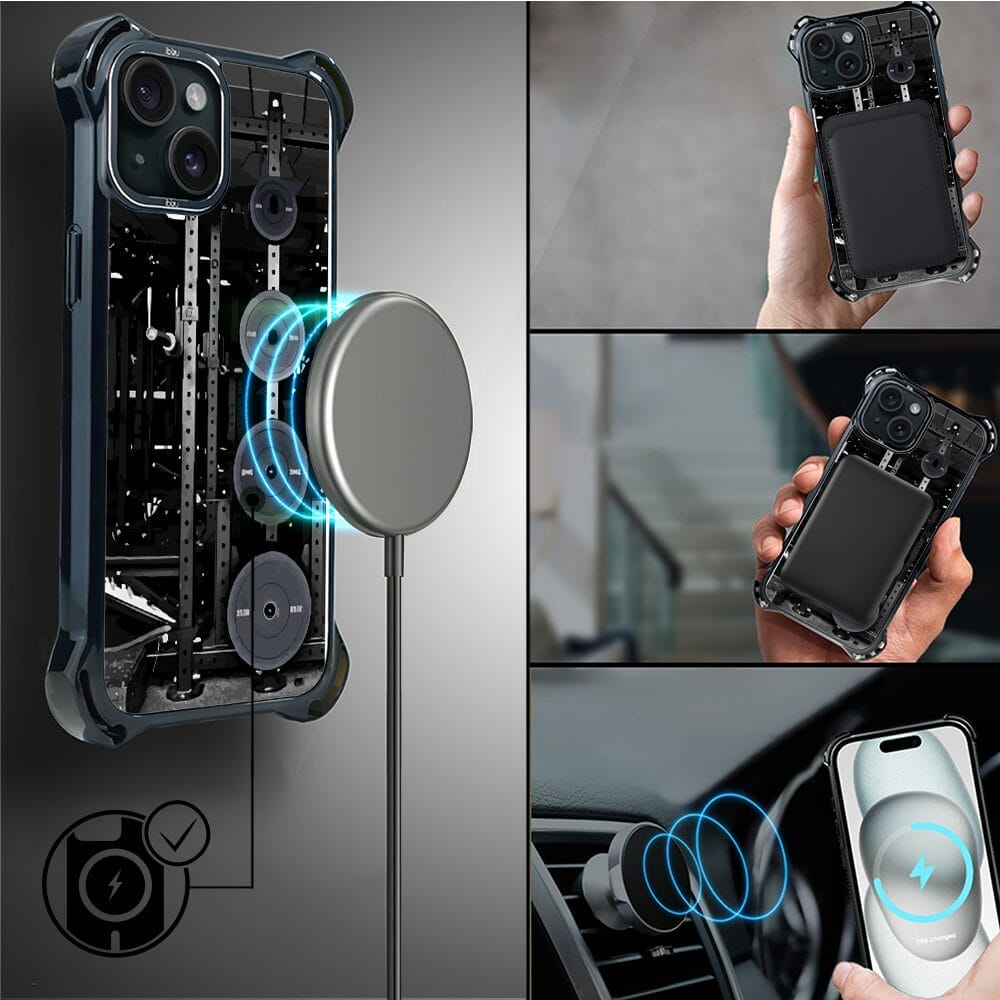 Etui do iPhone 15 Plus IBIZU DropGuard Ultra z MagSafe, #Move, Stacja Żelazo - obrazek 8
