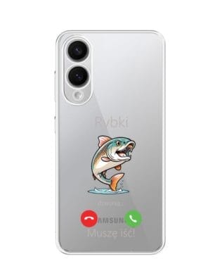 Etui do Samsung Galaxy S25 Edge przeźroczyste, silikonowe Flexi, rybki dzwonią