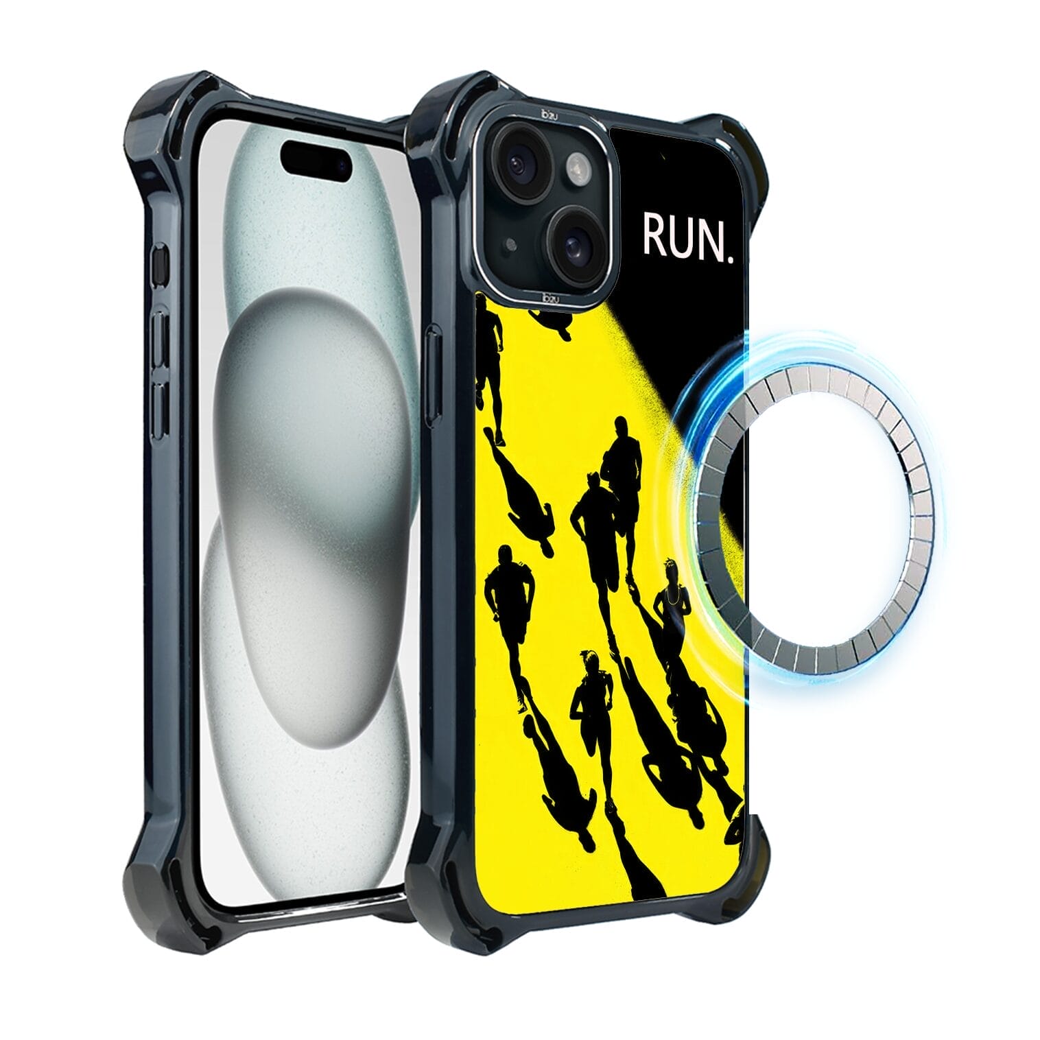 Etui do iPhone 15 Plus IBIZU DropGuard Ultra z MagSafe, #Move, Bieg Mistrzów