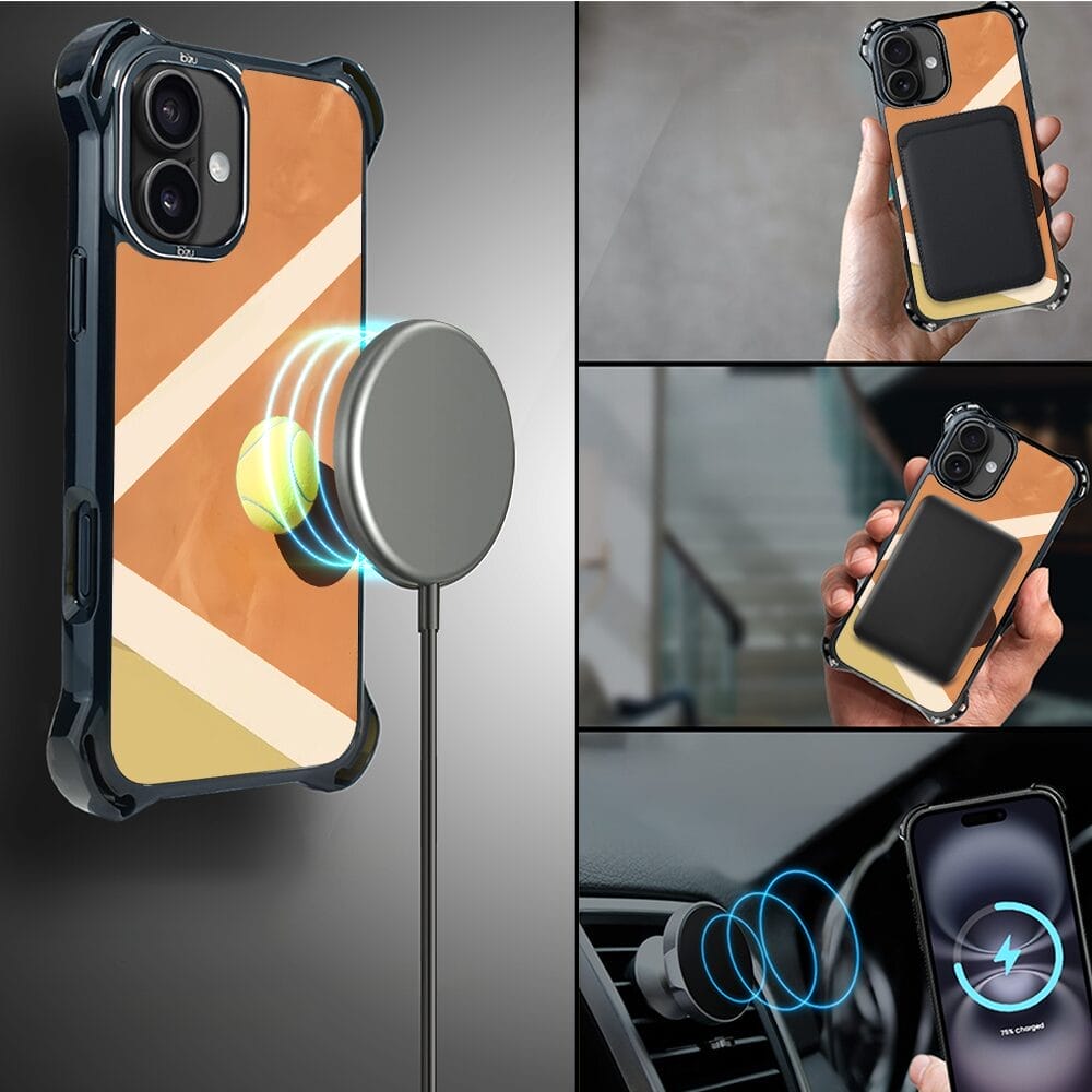 Etui do iPhone 16 IBIZU DropGuard Ultra z MagSafe, #Move, Tenis - obrazek 8