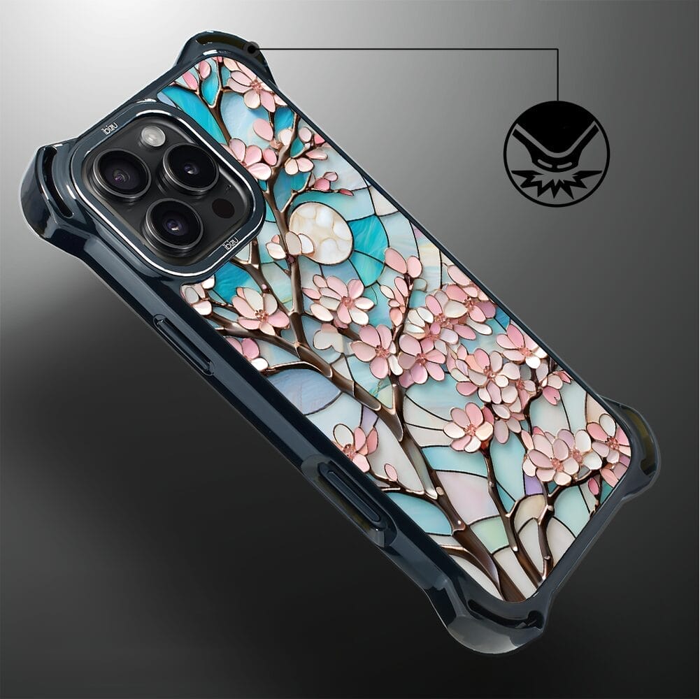 Etui do iPhone 16 Pro Max IBIZU DropGuard Ultra z MagSafe, Barwy Szkła, Księżycowa Wiśnia - obrazek 5