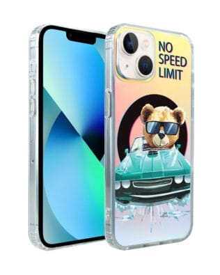 Etui do iPhone 13 IBIZU California Sunset z MagSafe, zmieniające kolor, Blue Car, niebieski samochód