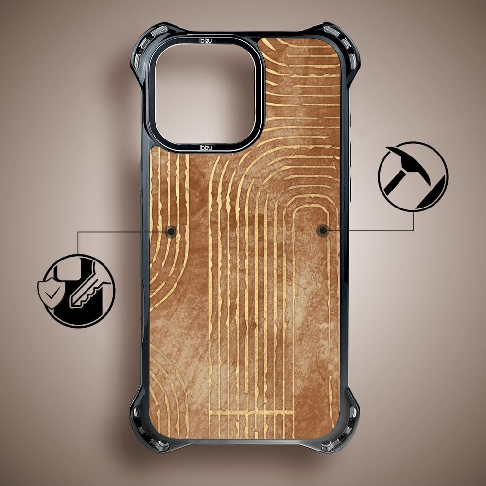 Etui do iPhone 14 Pro IBIZU DropGuard Ultra z MagSafe, Boho, Geometryczne linie - obrazek 7