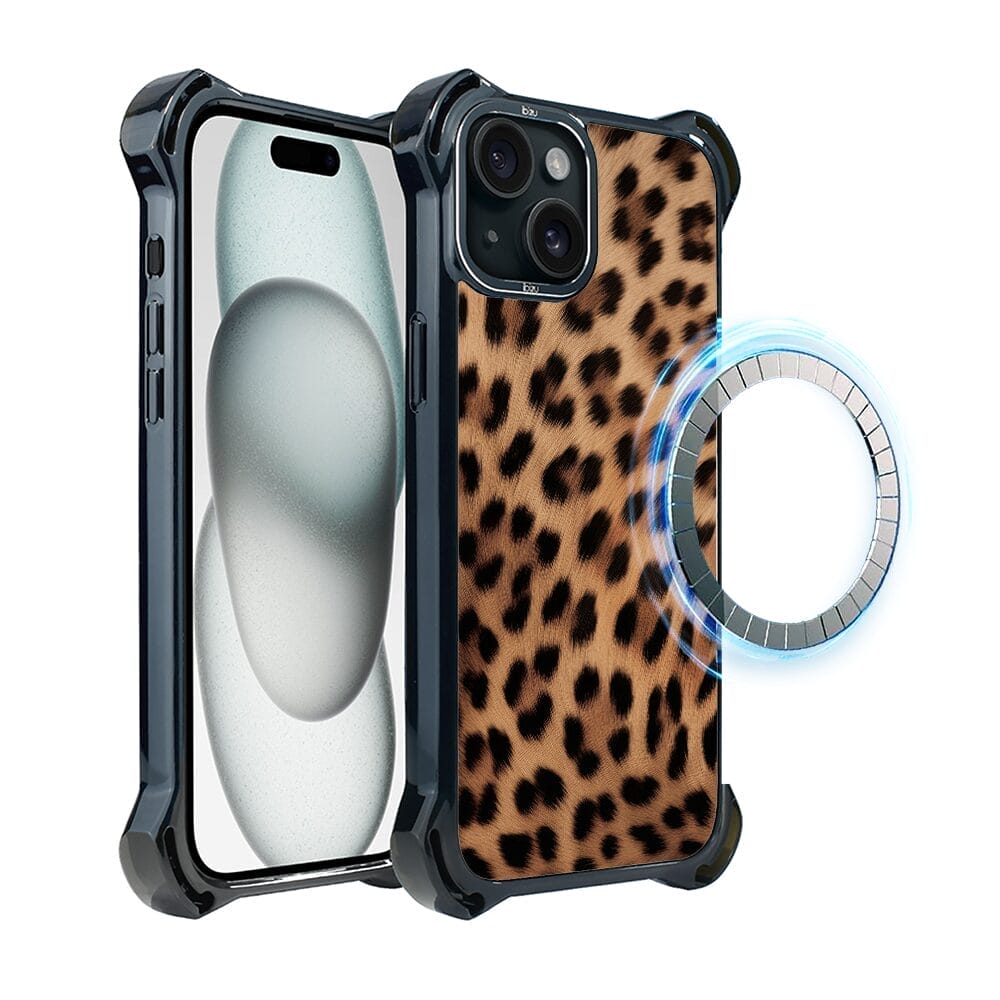 Etui do iPhone 15 Plus IBIZU DropGuard Ultra z MagSafe, Zew Natury, Pantera