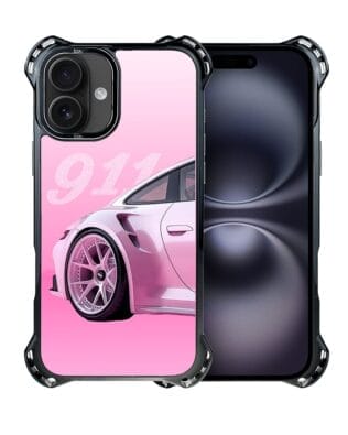 Etui do iPhone 16 IBIZU DropGuard Ultra z MagSafe, TechDrive, 911 różowe