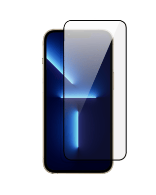 Twarde szkło diamentowe z czarną ramką do iPhone 13 Pro