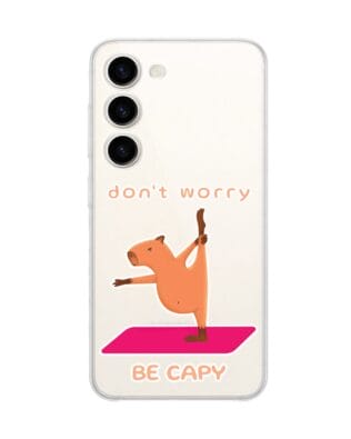 Etui do Samsung Galaxy S23 Plus przeźroczyste, silikonowe Flexi, kapibara