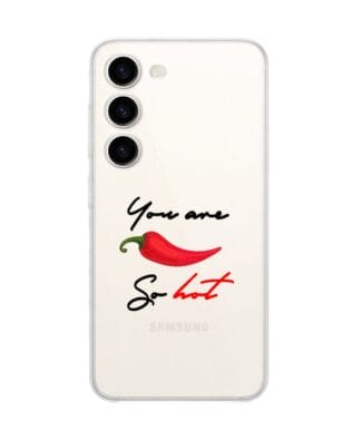 Etui do Samsung Galaxy S23 FE 5G przeźroczyste, silikonowe Flexi, papryczka chilli