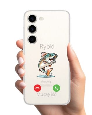 Etui do Samsung Galaxy S23 Plus przeźroczyste, silikonowe Flexi, rybki dzwonią