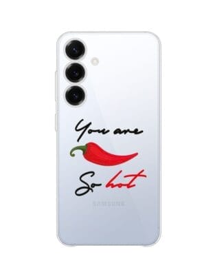 Etui do Samsung Galaxy S25 przeźroczyste, silikonowe Flexi, papryczka chilli