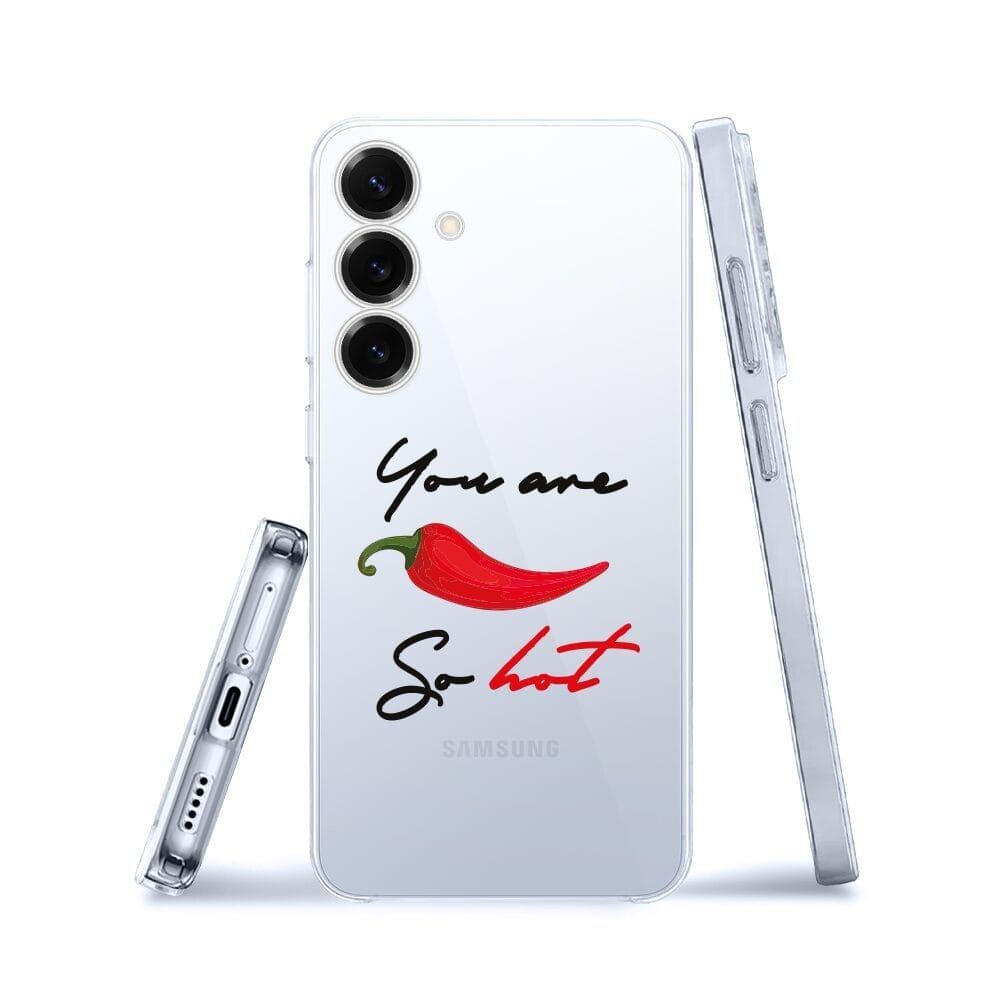 Etui do Samsung Galaxy S25 przeźroczyste, silikonowe Flexi, papryczka chilli - obrazek 3