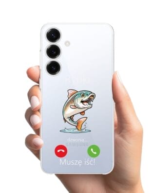 Etui do Samsung Galaxy S25 Plus przeźroczyste, silikonowe Flexi, rybki dzwonią