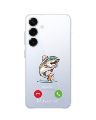 Etui do Samsung Galaxy S25 Plus przeźroczyste, silikonowe Flexi, rybki dzwonią