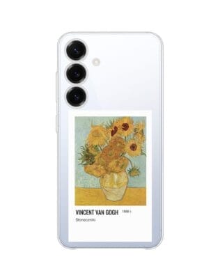 Etui do Samsung Galaxy S25 Plus przeźroczyste, silikonowe Flexi, słoneczniki Van Gogh