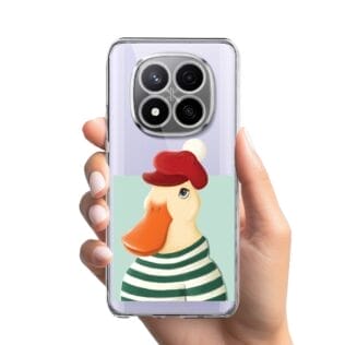 Etui do Xiaomi Redmi Note 14 Pro 4G przeźroczyste, silikonowe Flexi, kaczuszkaRedmi Note 14 Pro Plus 5G , 14 Pro 4G-1