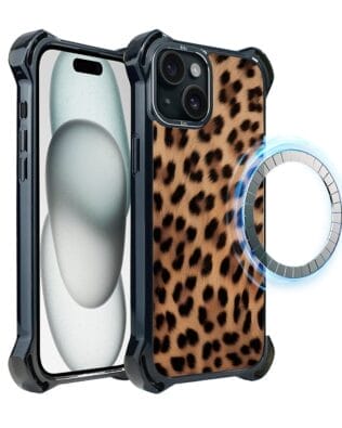 Etui do iPhone 15 IBIZU DropGuard Ultra z MagSafe, Zew Natury, Pantera