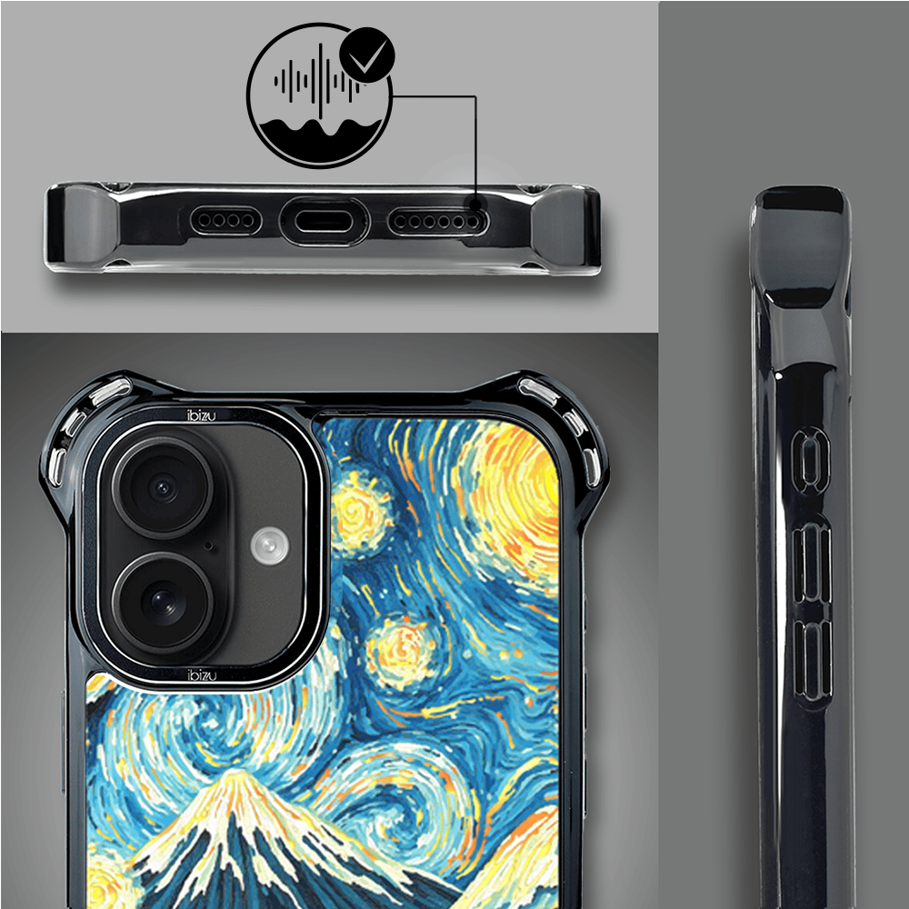 Etui iPhone 16 Plus IBIZU DropGuard Ultra z MagSafe, Van Gogh, gwieździsta noc - obrazek 6