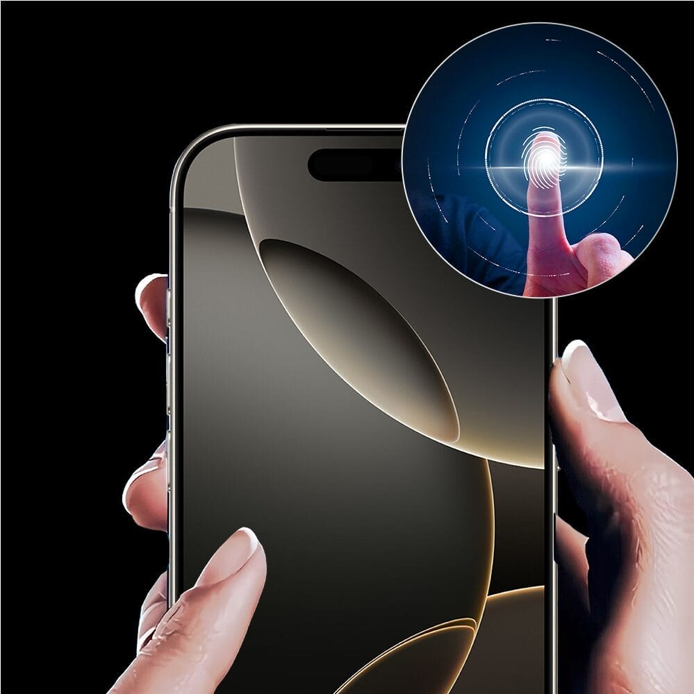 Szkło prywatyzujące z czarną ramką do iPhone 13 Pro Max - obrazek 4