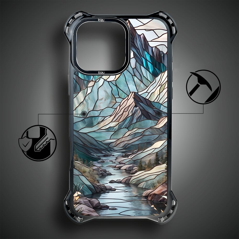 Etui do iPhone 16 Pro Max IBIZU DropGuard Ultra z MagSafe, Barwy Szkła, Górski Potok - obrazek 6