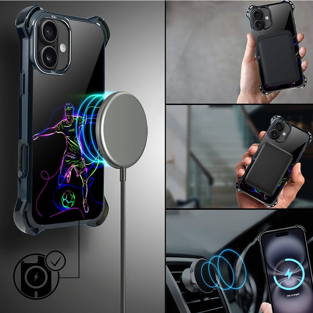 Etui do iPhone 16 IBIZU DropGuard Ultra z MagSafe, #ElectroMove, Moc football'u - obrazek 8
