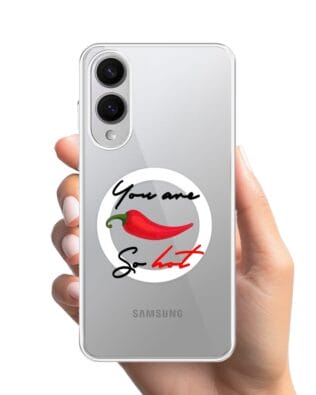 Etui do Samsung Galaxy S25 Edge z MagSafe przeźroczyste, silikonowe Flexi, papryczka chilli