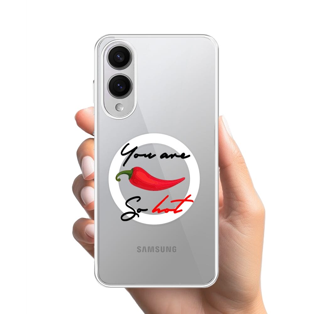 Etui do Samsung Galaxy S25 Edge z MagSafe przeźroczyste, silikonowe Flexi, papryczka chilli - obrazek 2