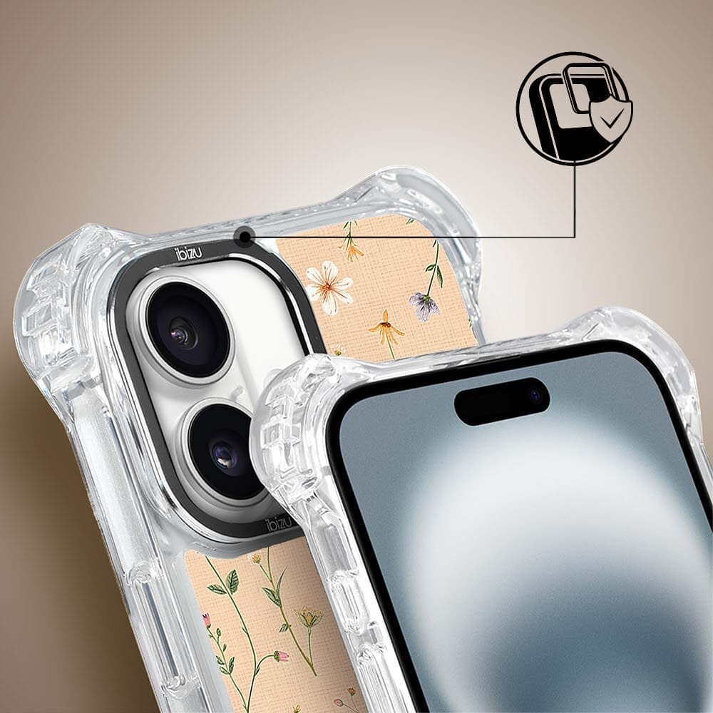 Etui iPhone 16 Plus IBIZU DropGuard Ultra z MagSafe, Pastel Bloom, Koralowa łąka - obrazek 3