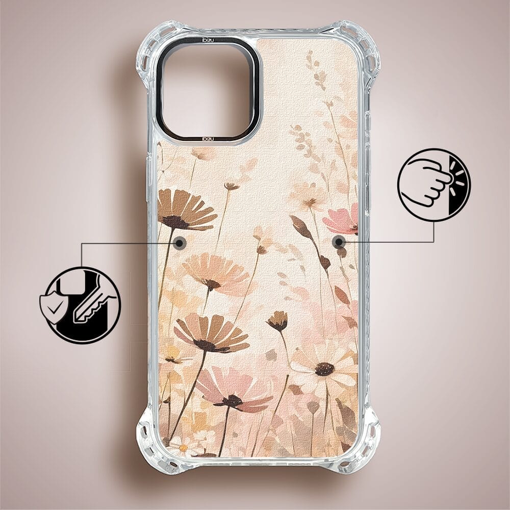 Etui iPhone 15 IBIZU DropGuard Ultra z MagSafe, Boho, Kwiatowa łąka - obrazek 7