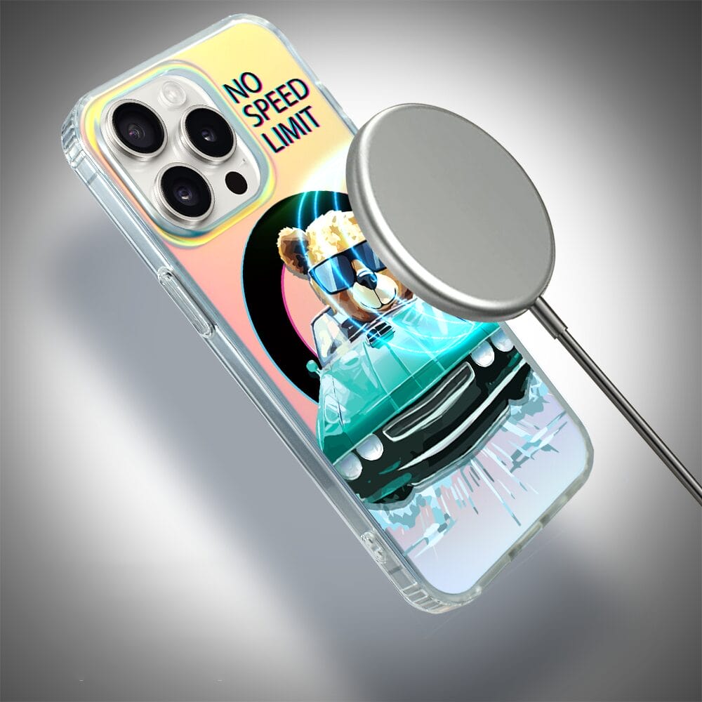 Etui do iPhone 14 Pro IBIZU California Sunset z MagSafe, zmieniające kolor, Blue Car, niebieski samochód - obrazek 6