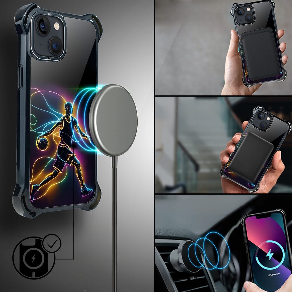 Etui do iPhone 13 IBIZU DropGuard Ultra z MagSafe, #ElectroMove, Duch koszykówki - obrazek 8