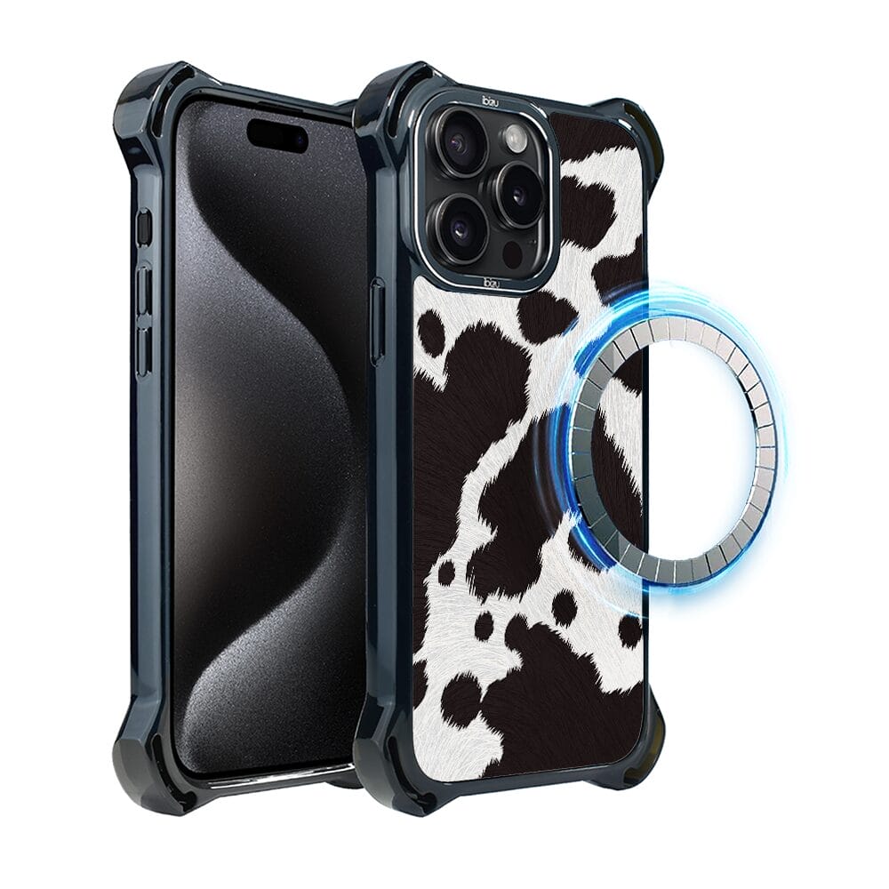 Etui do iPhone 15 Pro Max IBIZU DropGuard Ultra z MagSafe, Zew Natury, Polska krowa