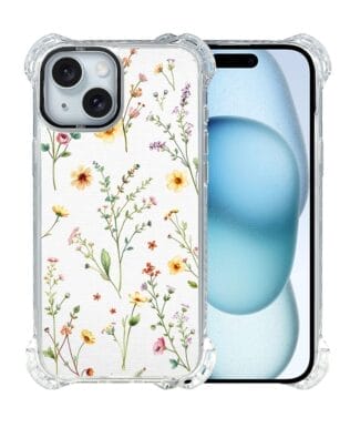 Etui iPhone 15 IBIZU DropGuard Ultra z MagSafe, Pastel Bloom, Letni bukiet