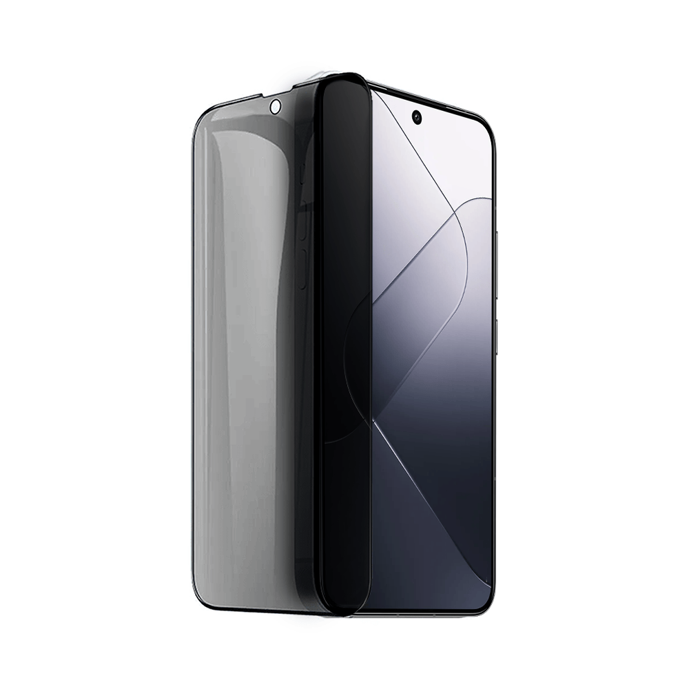 Szkło prywatyzujące z czarną ramką do Xiaomi 14