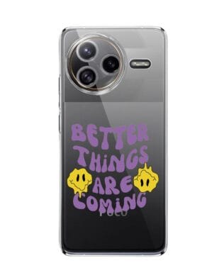 Etui do Xiaomi POCO F7 Ultra przeźroczyste, silikonowe Flexi, Better Things Are Coming