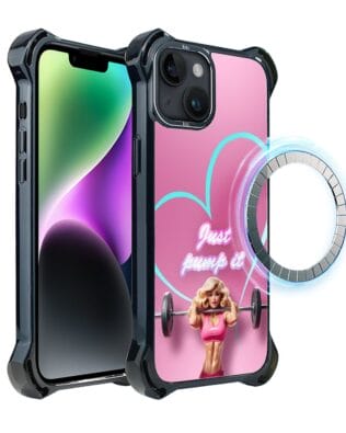 Etui do iPhone 14 Plus IBIZU DropGuard Ultra z MagSafe, #Move, Pump it love