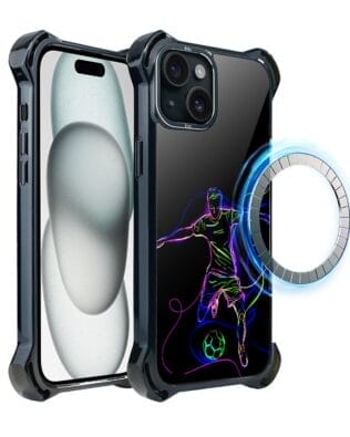 Etui do iPhone 15 Plus IBIZU DropGuard Ultra z MagSafe, #ElectroMove, Moc football’u