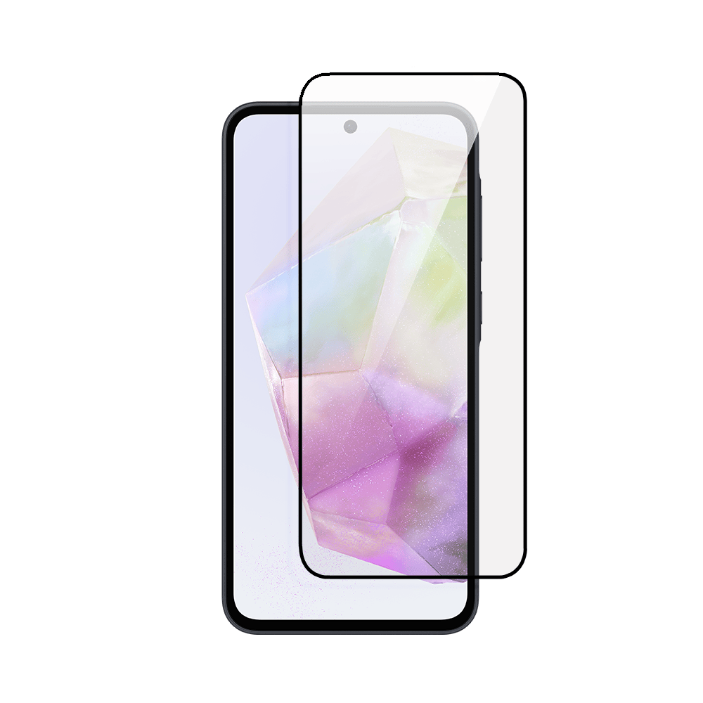Twarde szkło diamentowe z czarną ramką do Samsung Galaxy A35 5G