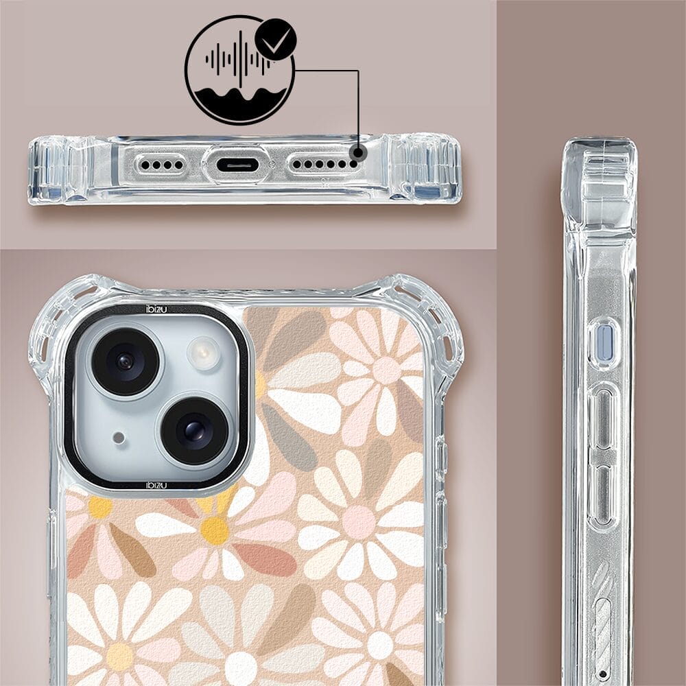 Etui do iPhone 15 Plus IBIZU DropGuard Ultra z MagSafe, Boho, Kwiaty vintage - obrazek 6