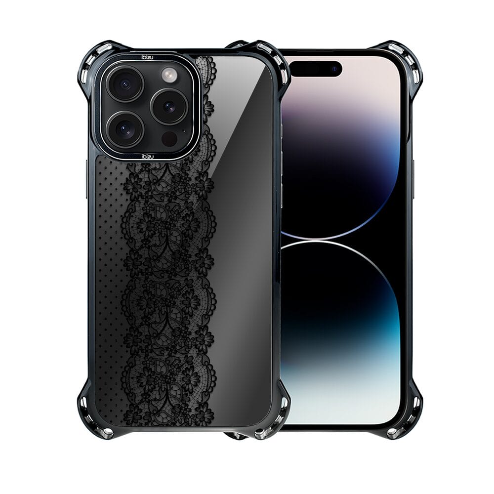 Etui do iPhone 14 Pro IBIZU DropGuard Ultra z MagSafe, Midnight, Ornamentowa koronka - obrazek 2