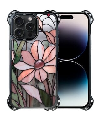 Etui do iPhone 14 Pro Max IBIZU DropGuard Ultra z MagSafe, Barwy Szkła, Różowa magnolia