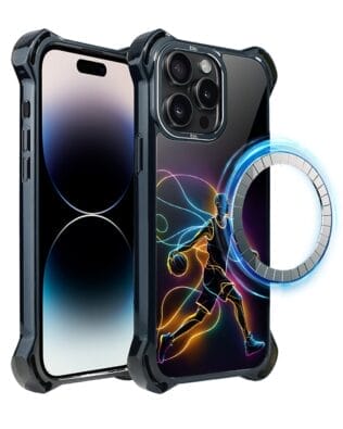 Etui do iPhone 14 Pro Max IBIZU DropGuard Ultra z MagSafe, #ElectroMove, Duch koszykówki
