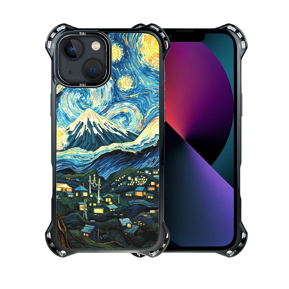 Etui iPhone 13 IBIZU DropGuard Ultra z MagSafe, Van Gogh, gwieździsta noc - obrazek 2