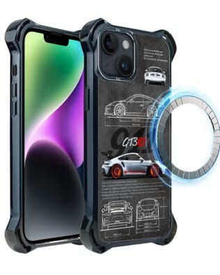 Etui do iPhone 14 Plus IBIZU DropGuard Ultra z MagSafe, TechDrive, 911 GT3 RS