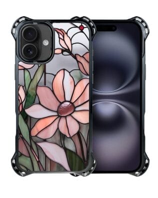 Etui do iPhone 16 IBIZU DropGuard Ultra z MagSafe, Barwy Szkła, Różowa magnolia