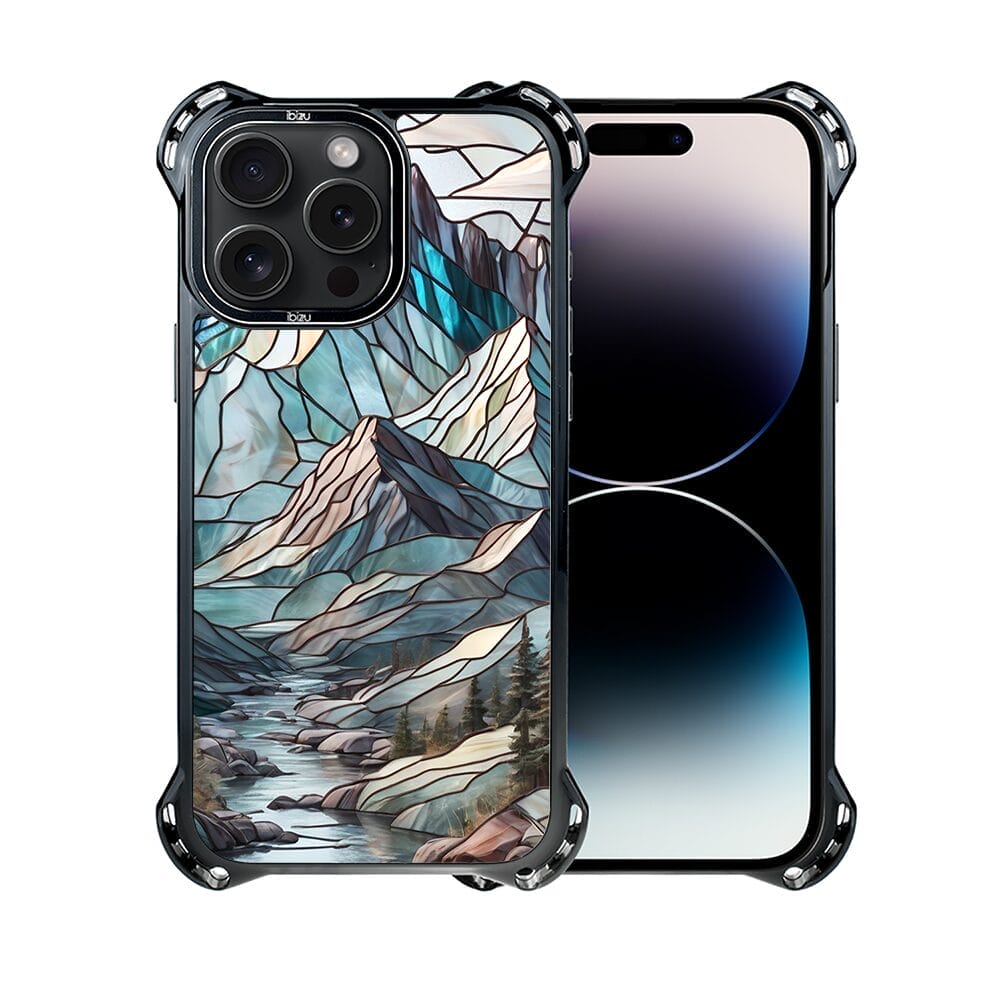 Etui do iPhone 14 Pro Max IBIZU DropGuard Ultra z MagSafe, Barwy Szkła, Górski Potok - obrazek 2