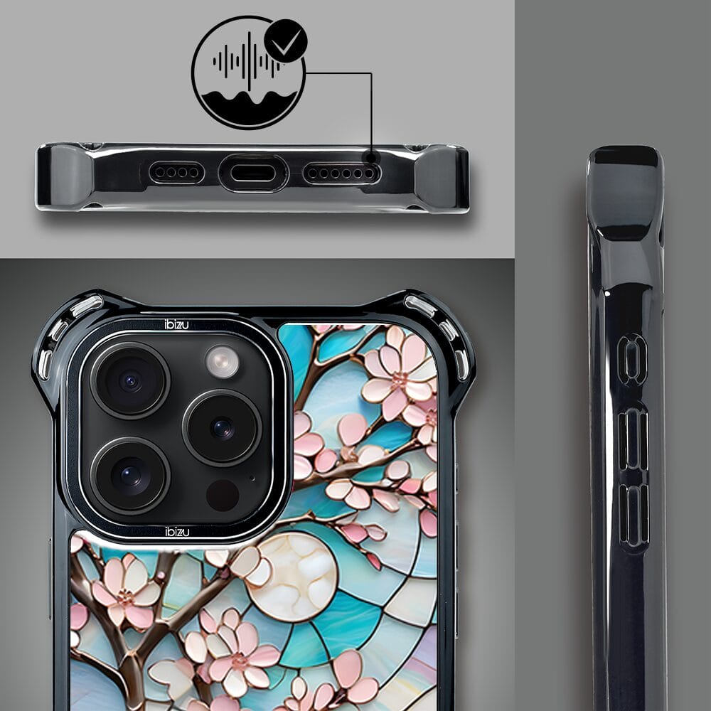 Etui do iPhone 14 Pro IBIZU DropGuard Ultra z MagSafe, Barwy Szkła, Księżycowa Wiśnia - obrazek 6